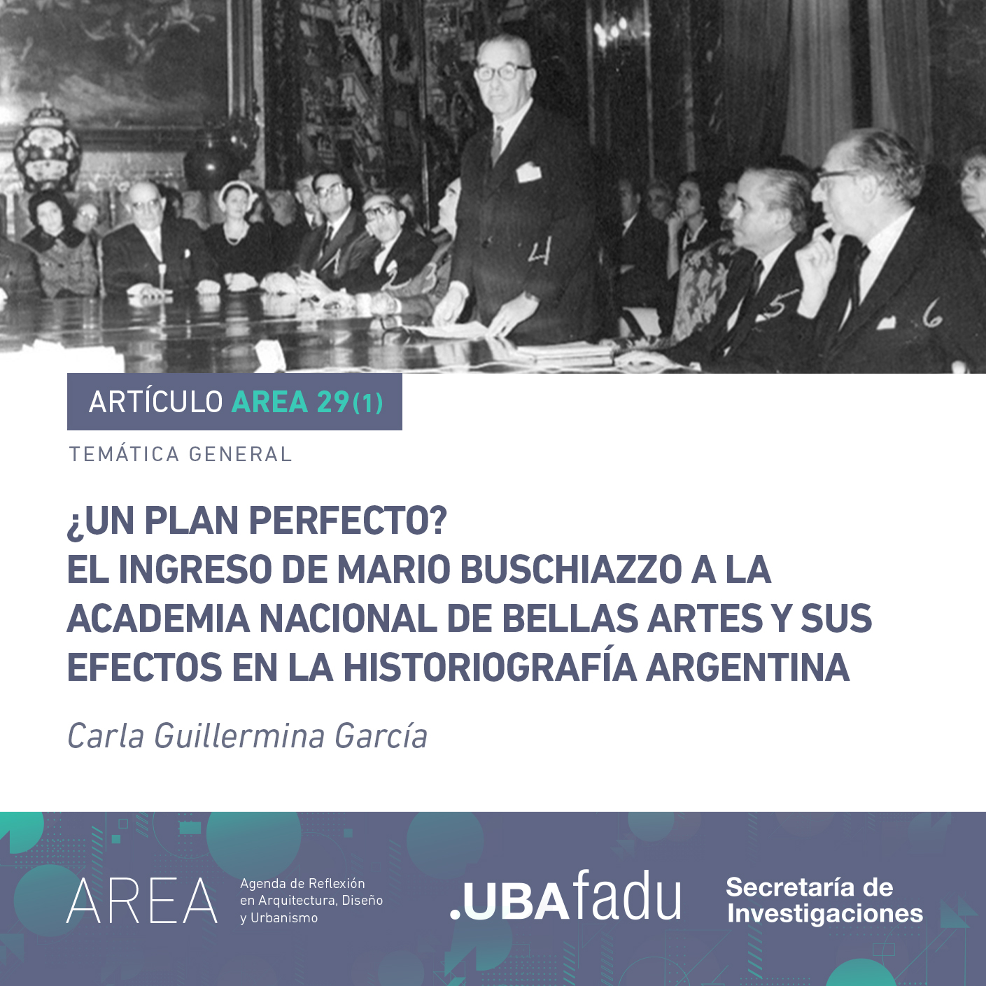 Portada de Articulo de Garcia AREA 29(1)