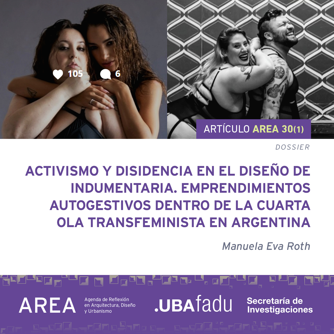 Flyer del artículo de Manuela Eva Roth