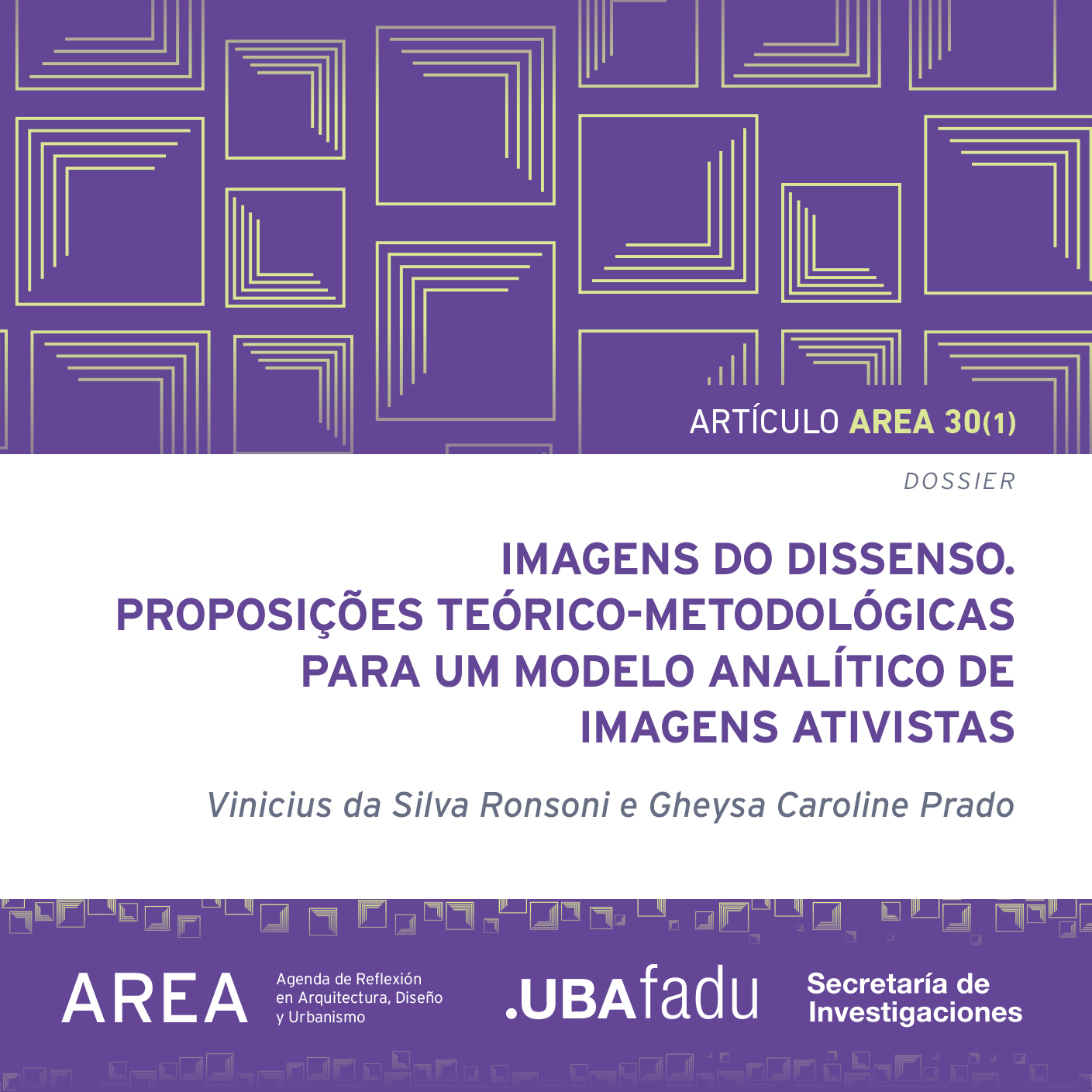 Flyer del artículo de Vinicius y Prado