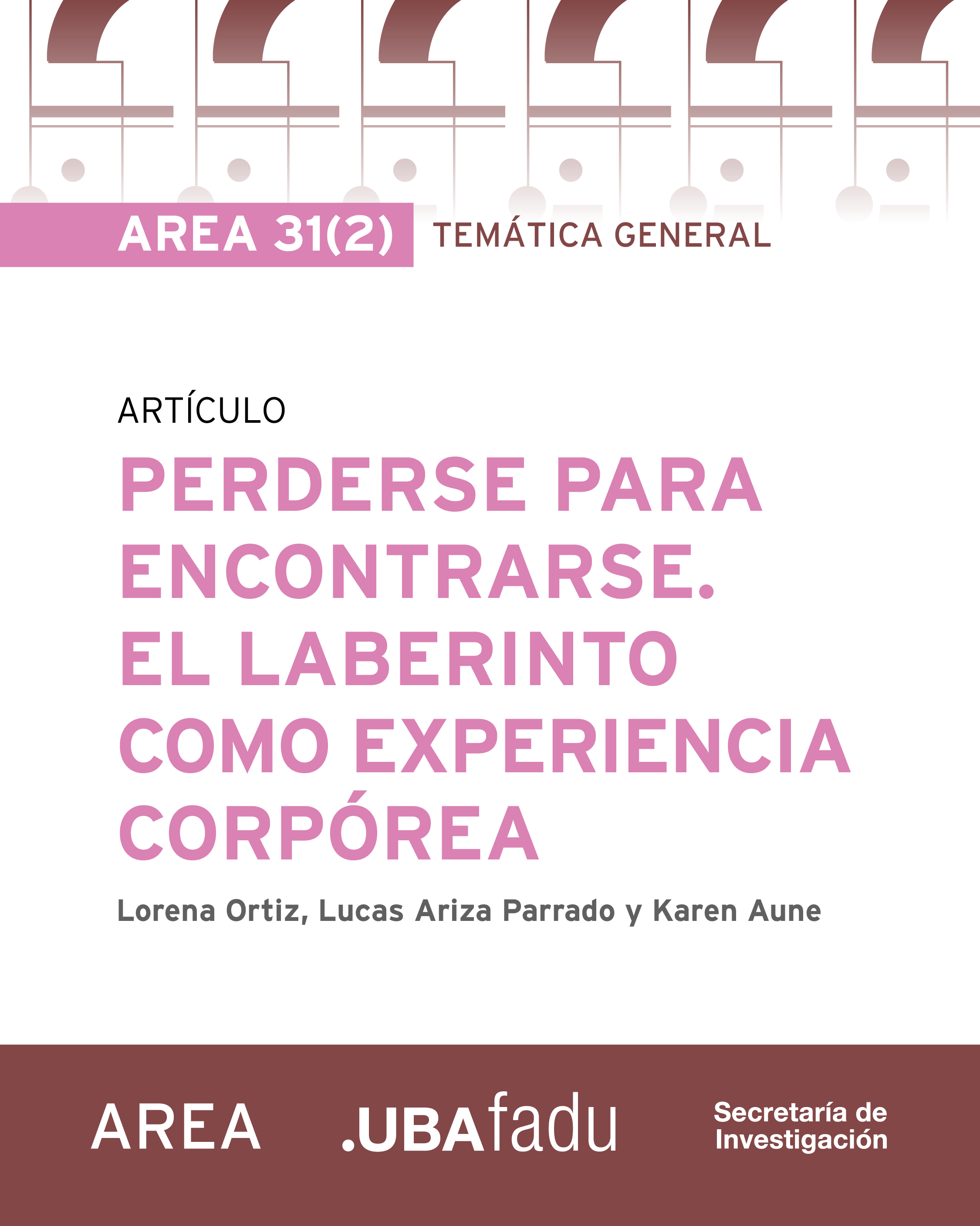 Flyer de portada del artículo de Lorena Ortiz, Lucas Ariza Parrado y Karen Aune